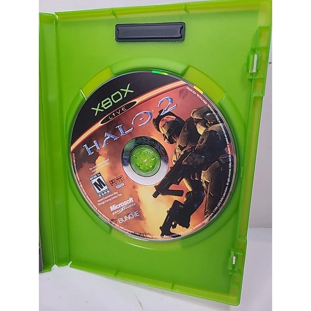 Halo 2 (Xbox, 2004) Microsoft Xbox Video Game Tested & Working CIB with Manual